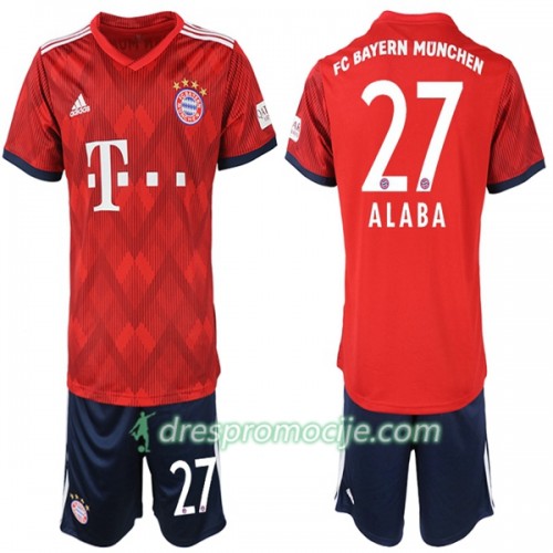 FC Bayern München Dres Alaba 27 Dječji Domaći 2018/19 Kratkih Rukava FC Bayern München Dres Alaba 27 Dječji Domaći 2018/19 Kratkih Rukava